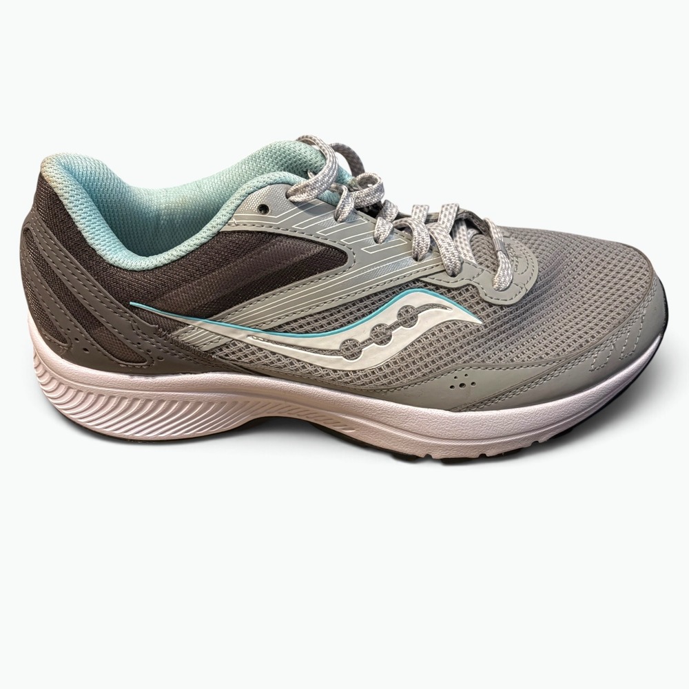 Saucony Cohesion 15 Womens 8.5 W Grey Blue Running Shoes S10704-1 Gorpcore